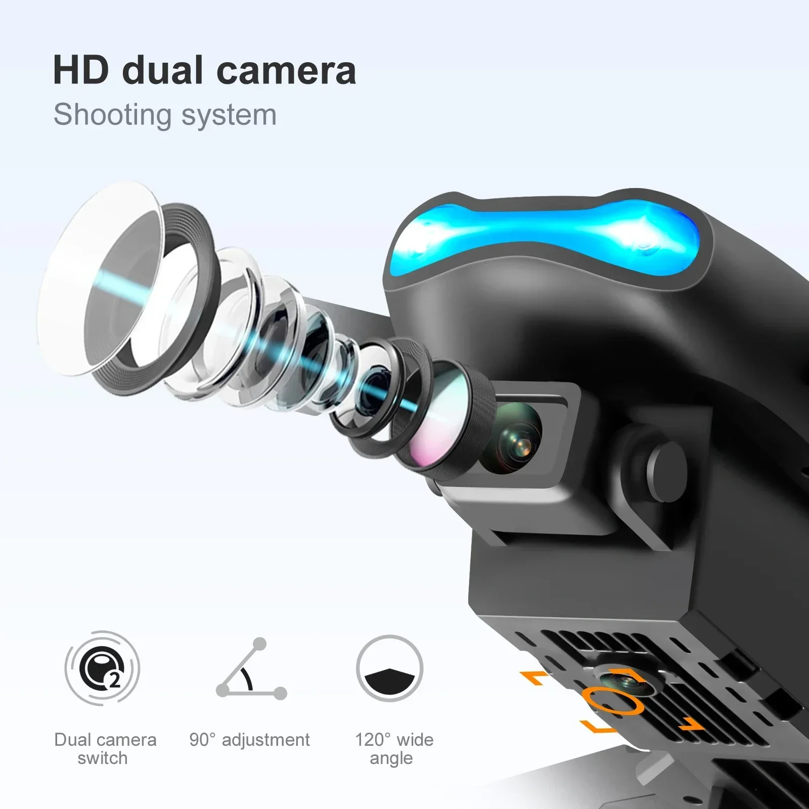 New E99 Pro HD 4K Drone Dual C - Drone Controller Screen recension och pris