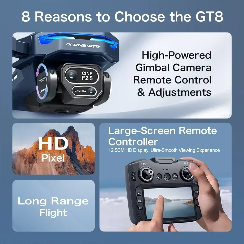 Drone 4K HD GT8 Camera Obstacl - Jjrc Drone X12 recension och pris