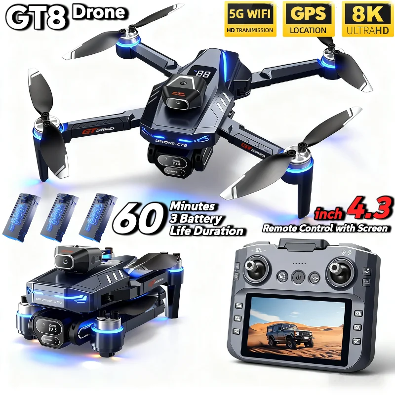 HOT For LSRC GT8 Drone 4K Prof - Jjrc Drone X12 recension och pris