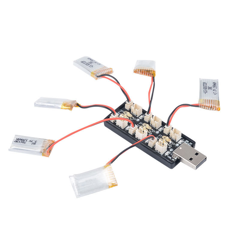 6CH USB 1S LiPo/LiHv 3.7V/4.2V - Drone Battery Adapter recension och pris