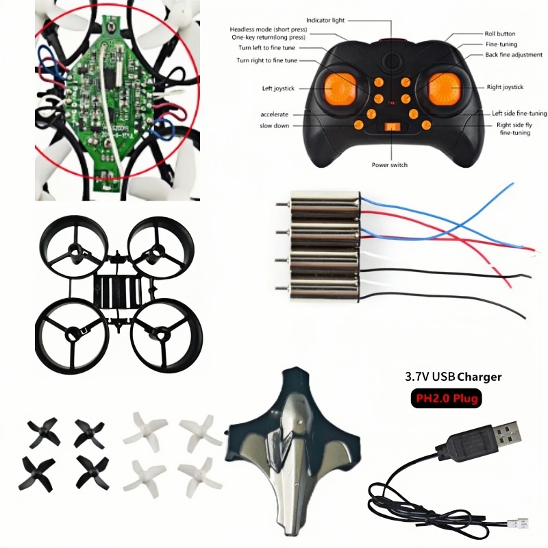 Complete DIY Drone Kit 2.4G 6A - Drone Battery Adapter recension och pris